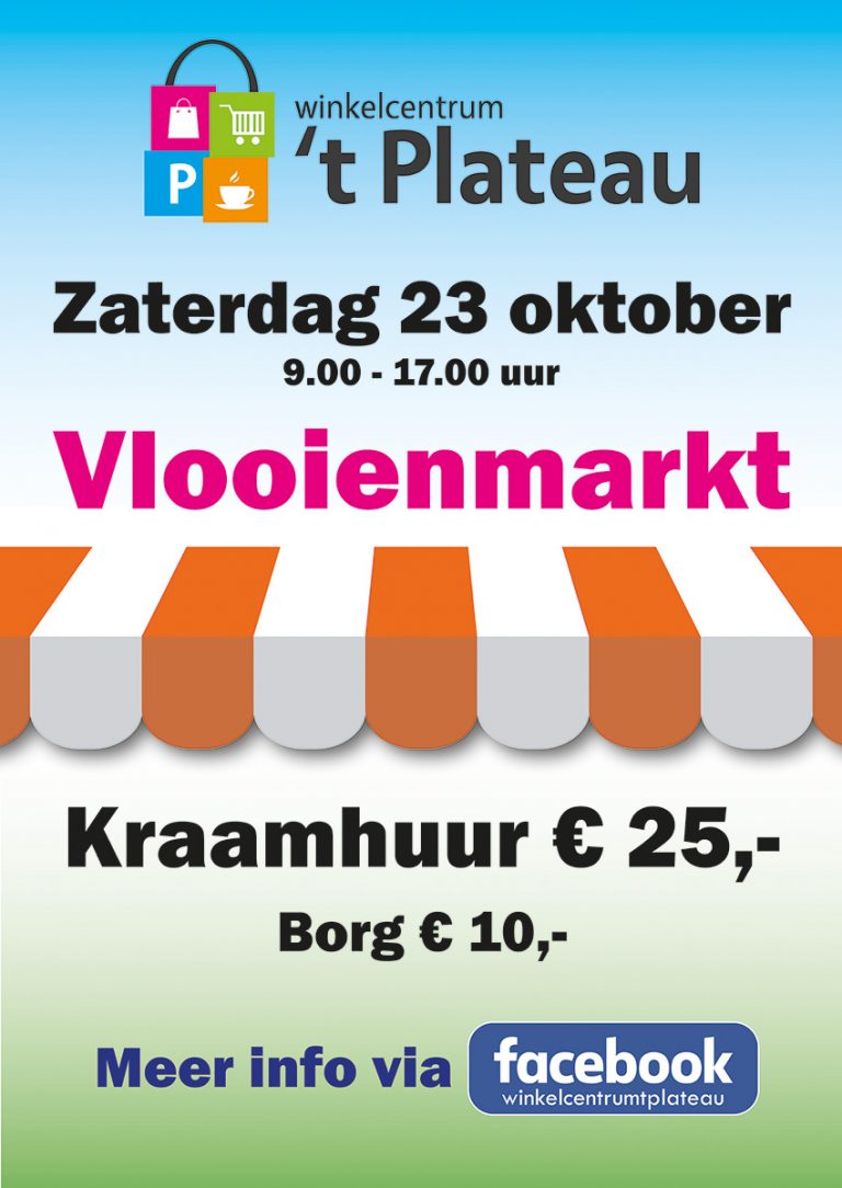 Zaterdag 23 oktober Vlooienmarkt